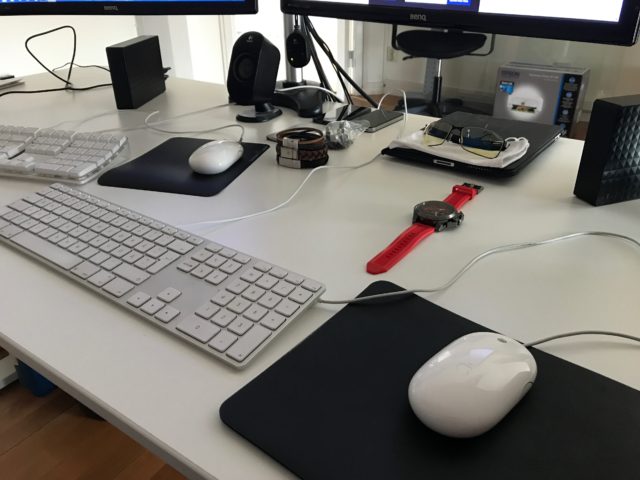 Office Workstation With Keyboard And Mouse