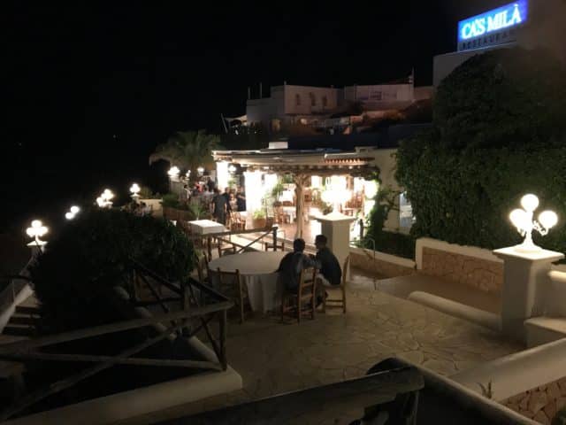 Posh Restaurant By The Ocean In Ibiza