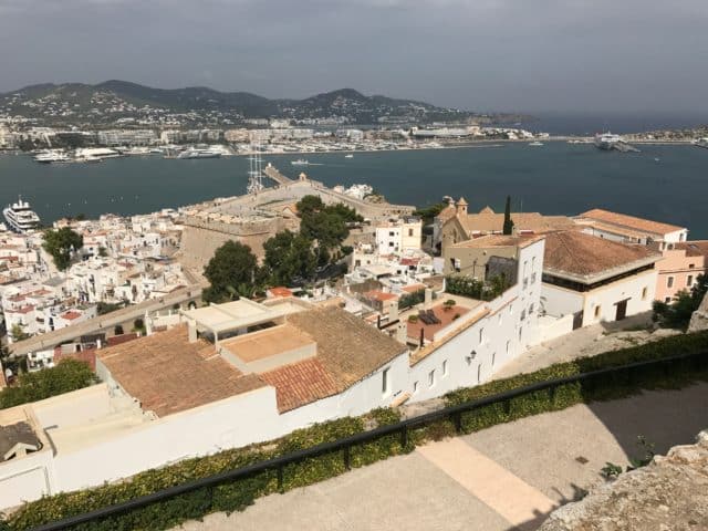Fortress City View Of Ibiza City And Harbor