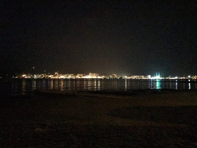 City Skyline Of San Antonio In Ibiza At Night