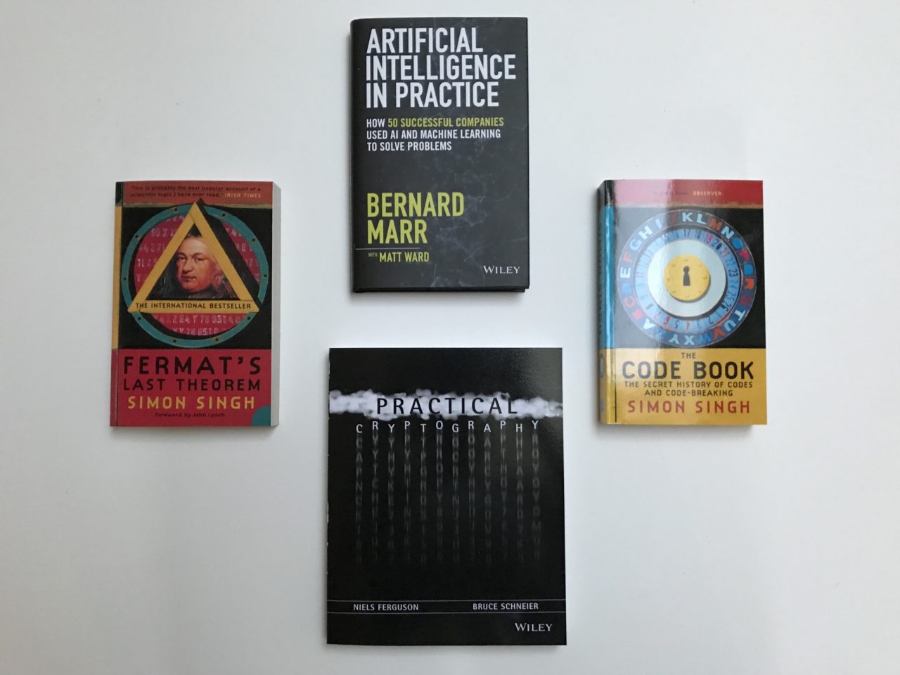Artificial Intelligence And Cryptography Books On A Table