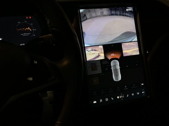 Dashboard Screen Cameras In A Tesla Model S