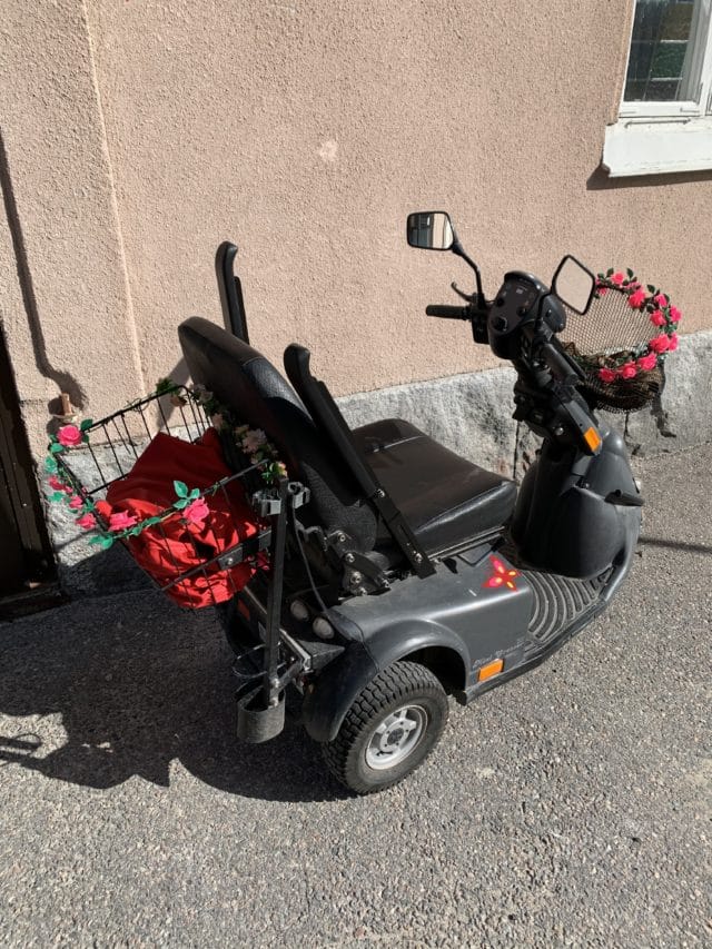 Electric Disability Scooter With Baskets