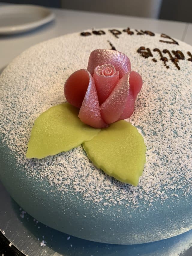 Father’s Day Cake With A Marzipan Rose