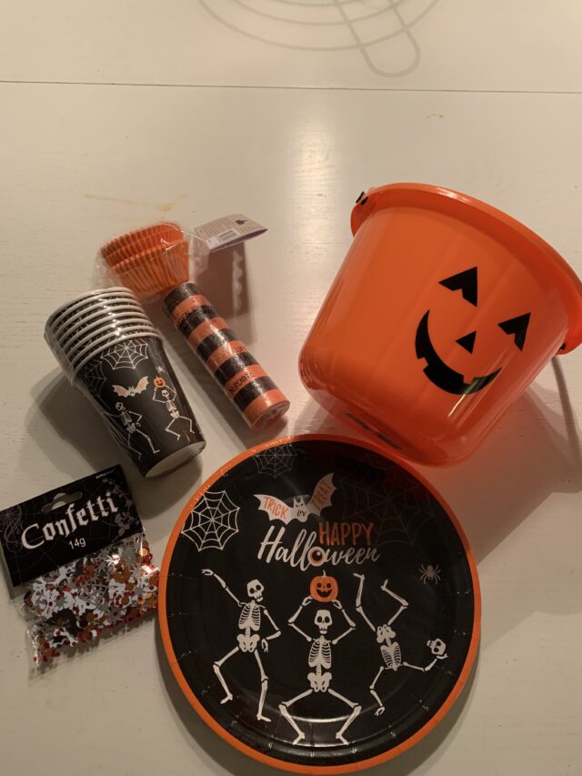 Halloween Candy Bucket And Accessories