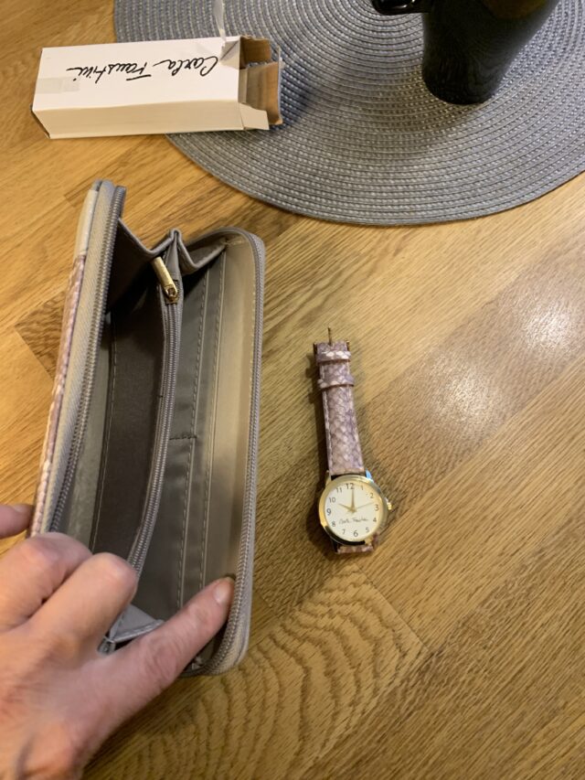 Open Empty Wallet With A Matching Watch