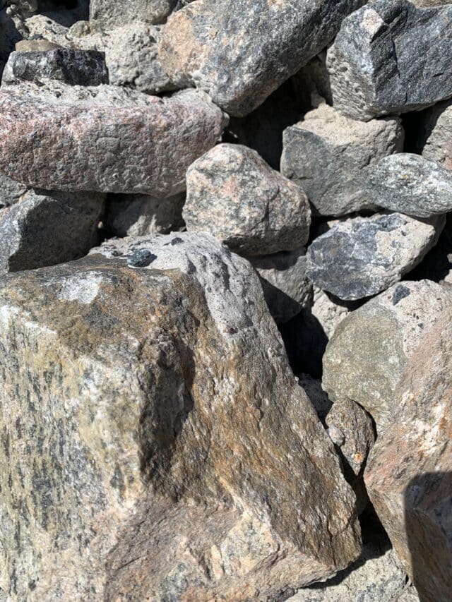 Rocks And Stones In A Pile