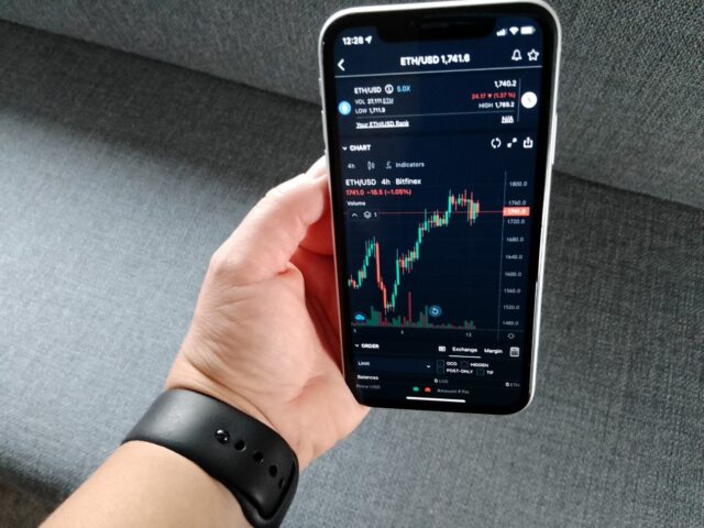 Smartphone With Crypto App Showing Ethereum On Screen