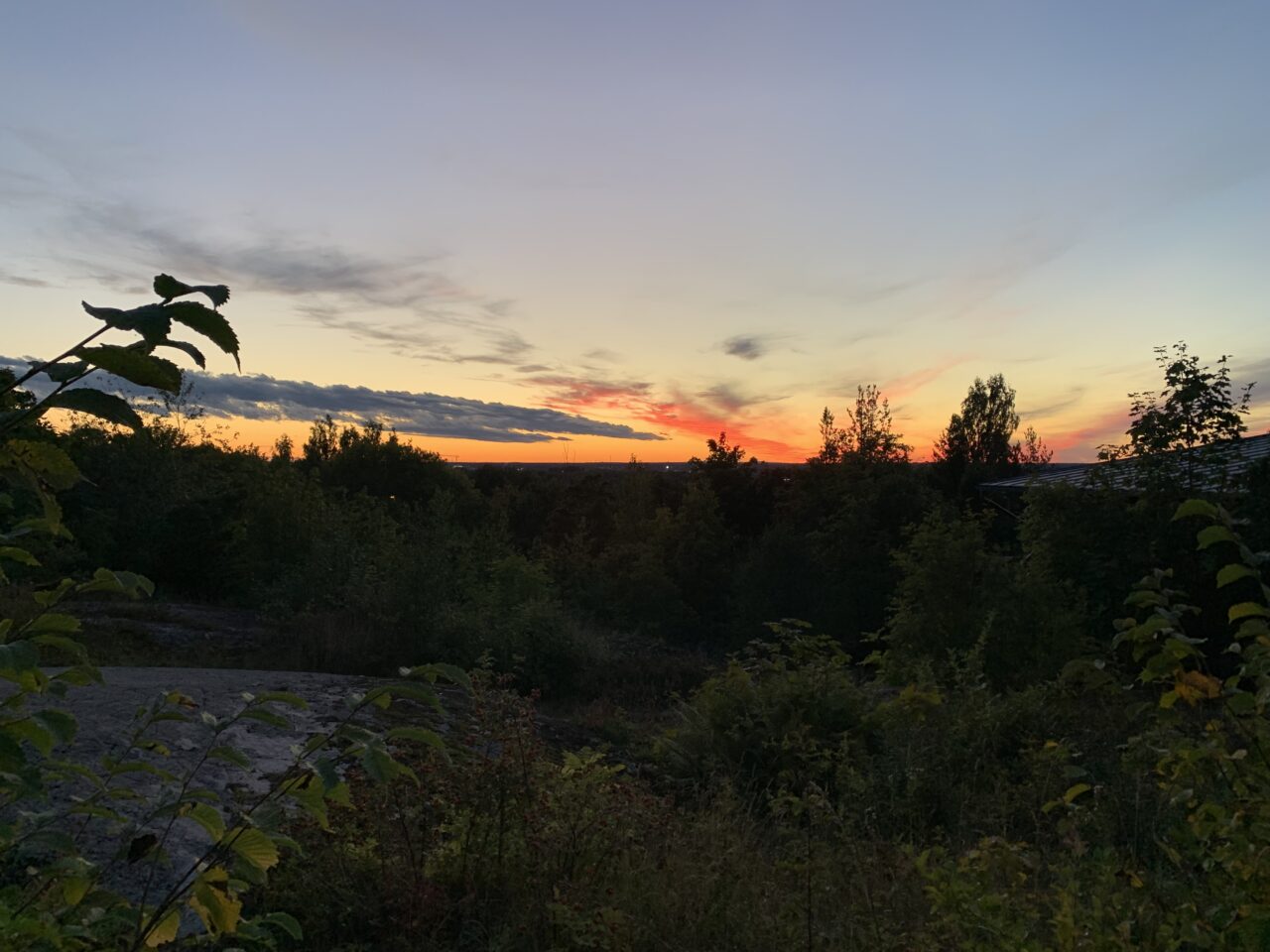 Sunset From An Elevated Location On A September Evening